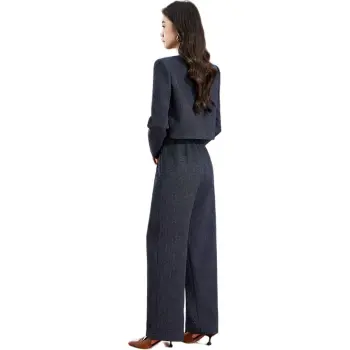 Mylan Spring, Fall Casual Suit Straight Women's Blue