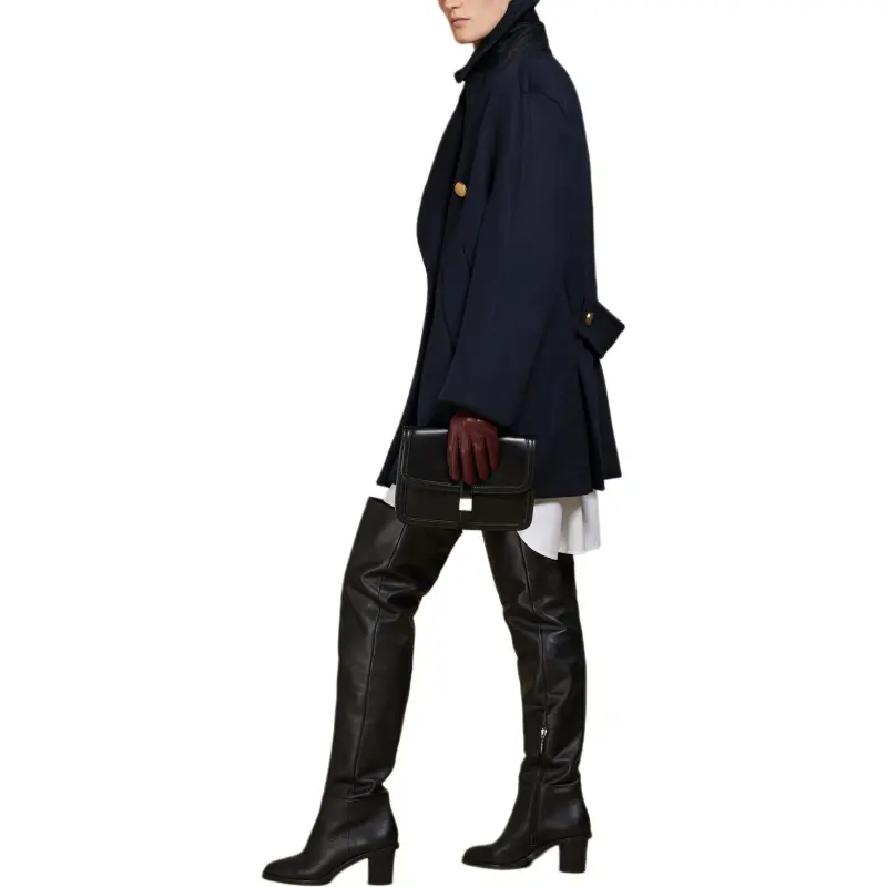 MaxMara Berta Collection Coats Women's Marine Blue-3