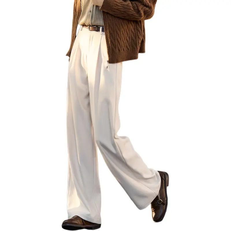 Mo Han Yi Mei Casual Pants Women's Ecru-2
