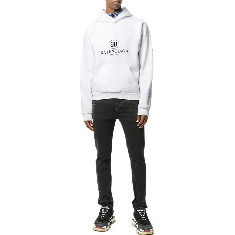 Balenciaga SS22 Sweatshirt Regular Fit Men's White-1