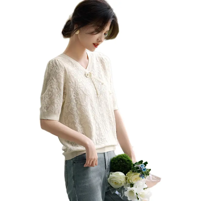 XWI Knitwear Women's Beige Apricot-2