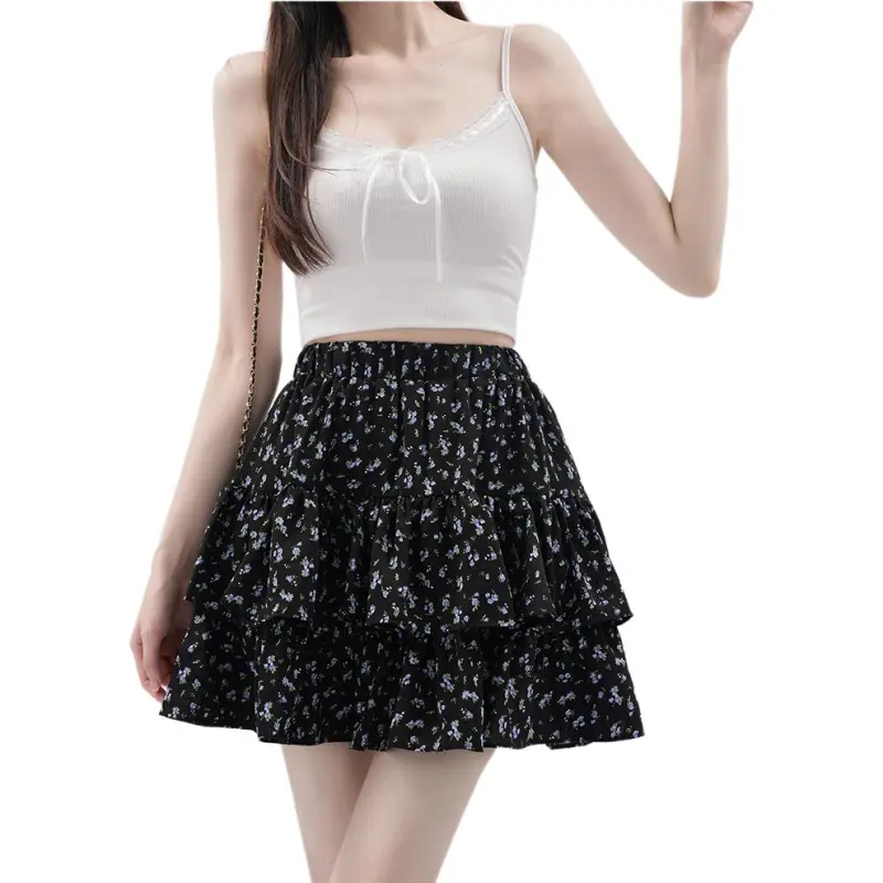 Mu Xiao Xin Casual Short Skirts Women's-12