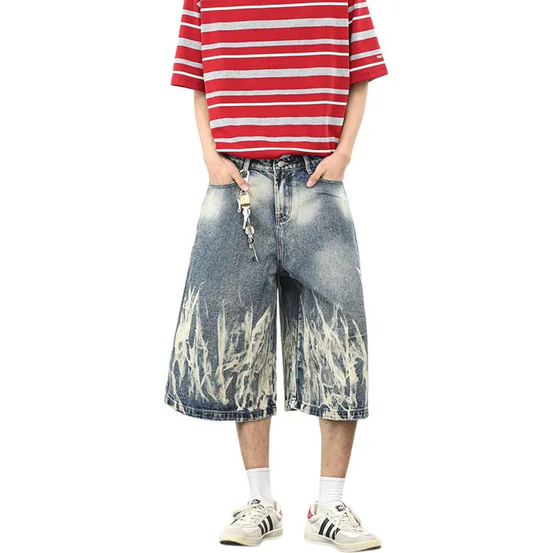 CORNILOT Denim Shorts Unisex Blue-4