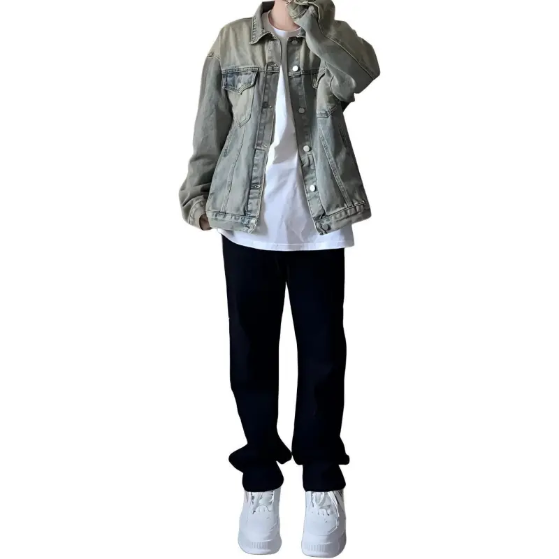 KVIV Denim Jacket Unisex Yellow Mud-3