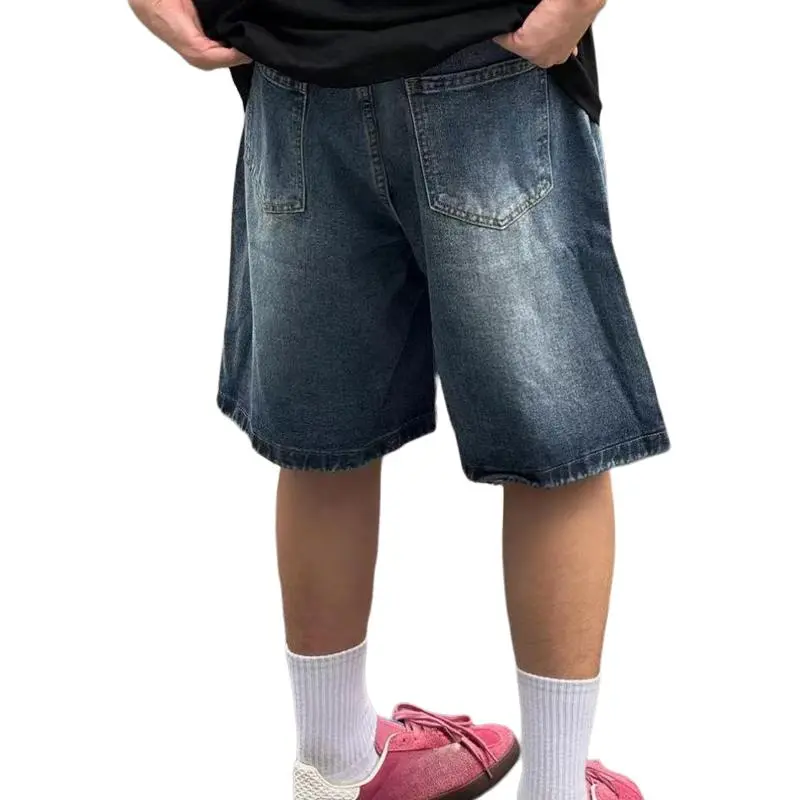 TESTUNG Denim Shorts Unisex-25