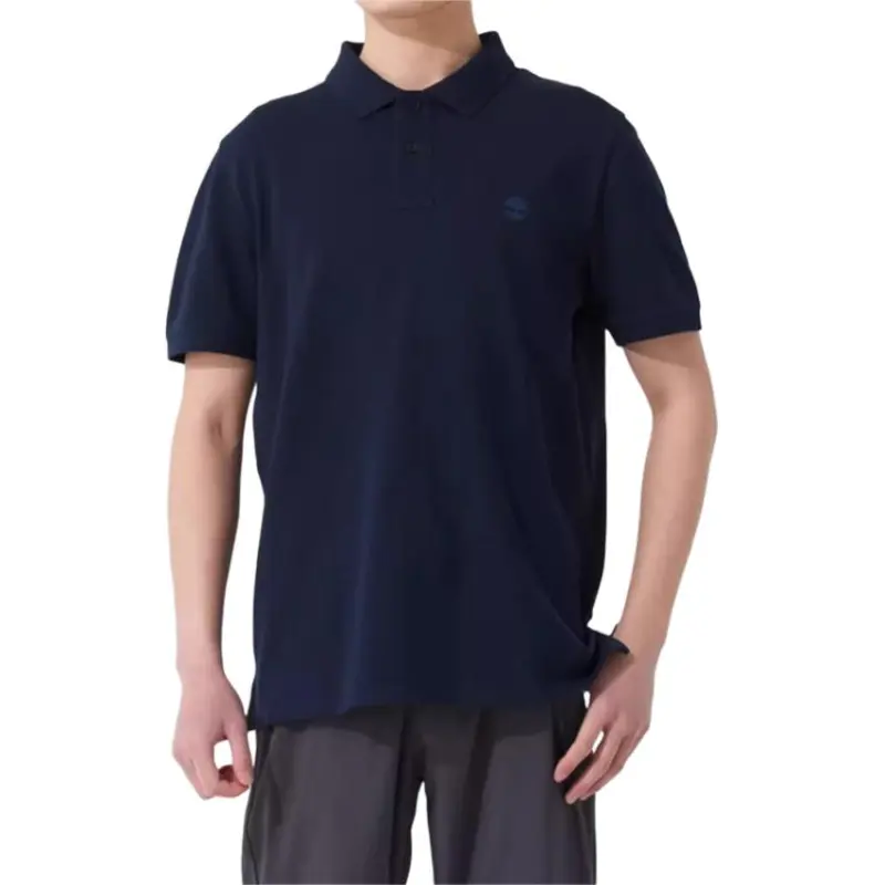 Timberland SS25 Polo Shirt Men's Sea Blue-1