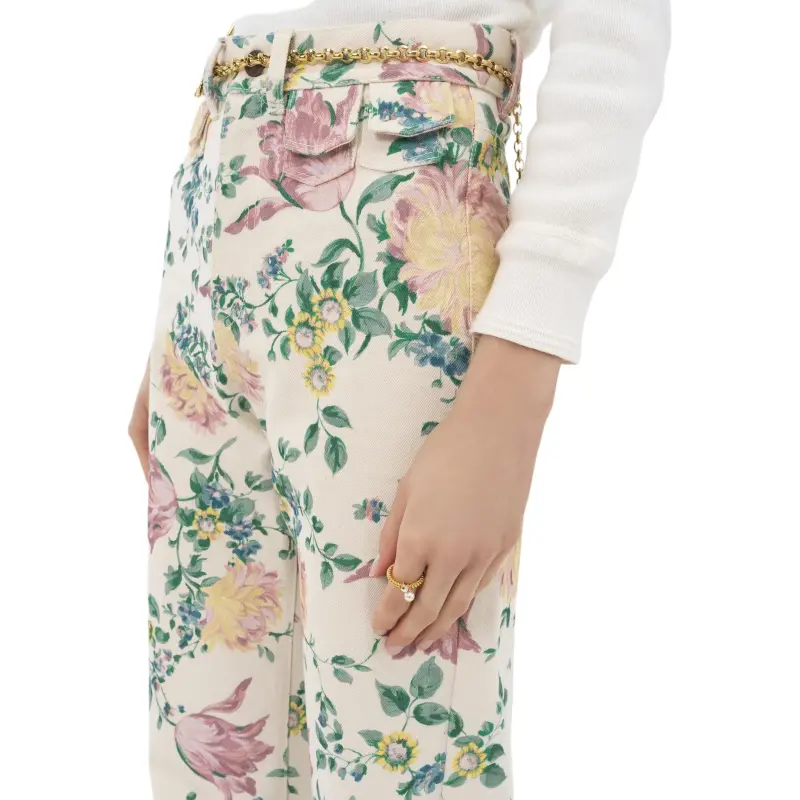 Chloé High waisted Floral print Jeans-5
