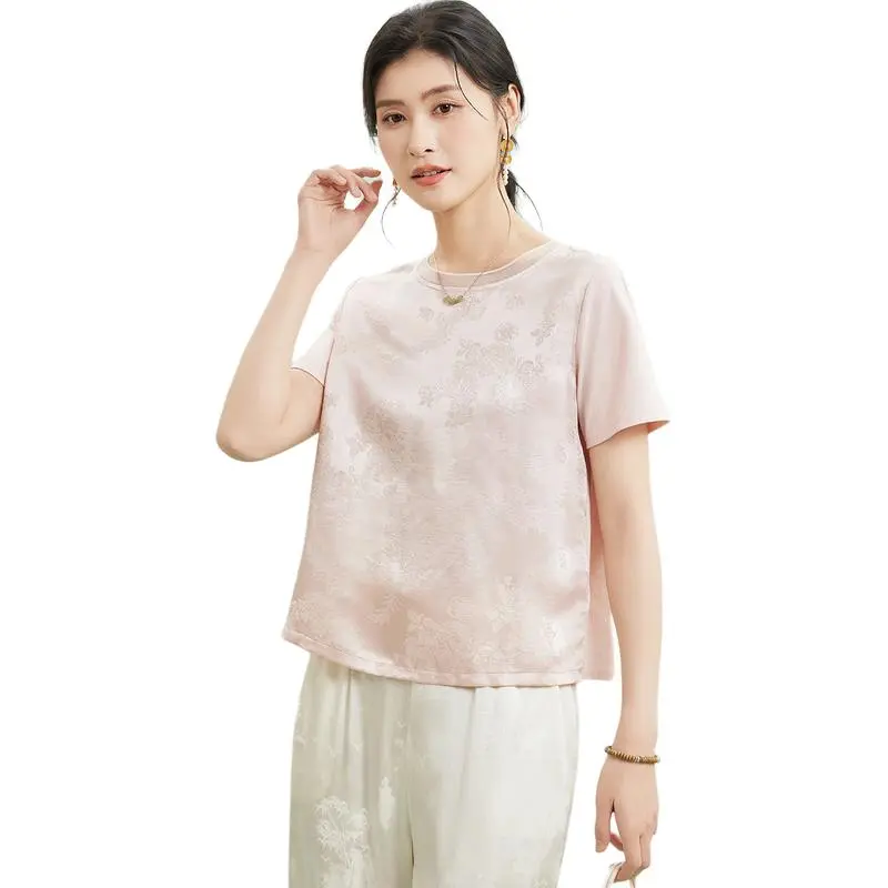 JINJU T Shirts Women's Pink-3