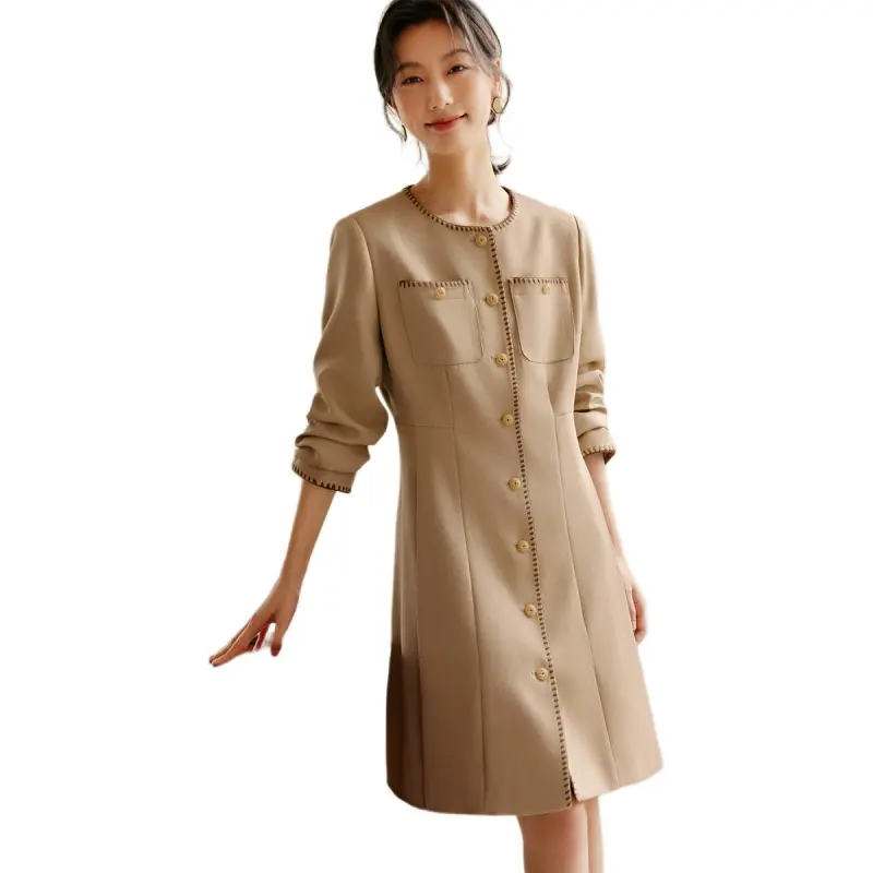 XWI Long Sleeved Dresses Women's Ginger Yellow-2