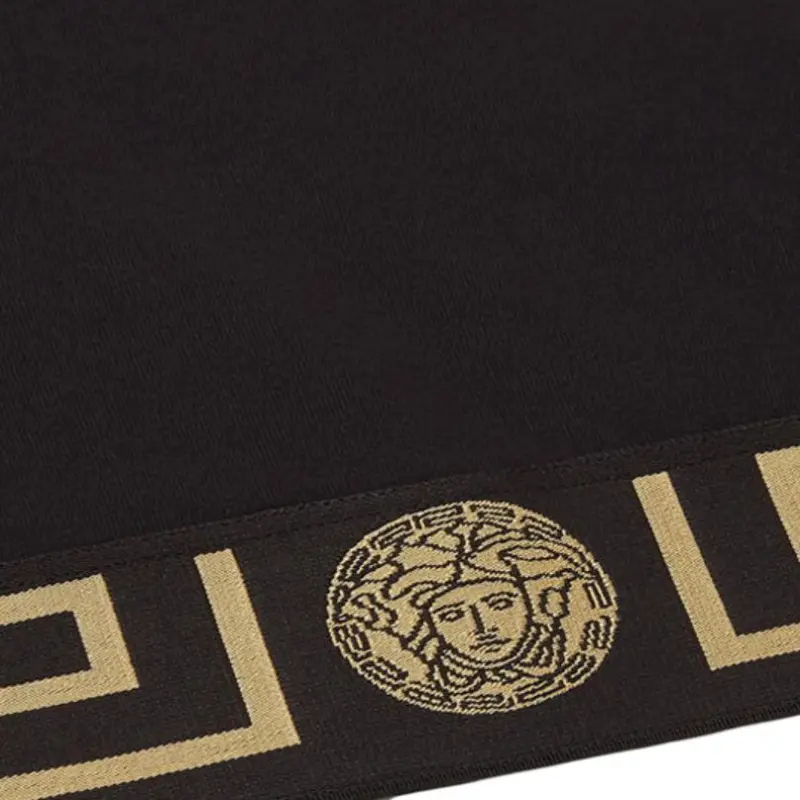 VERSACE Greca Border Sports Bra 'Black'-5