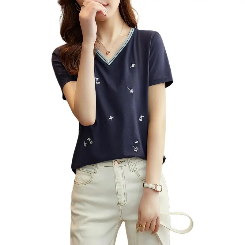 XWI T Shirts Women's Navy Blue-0