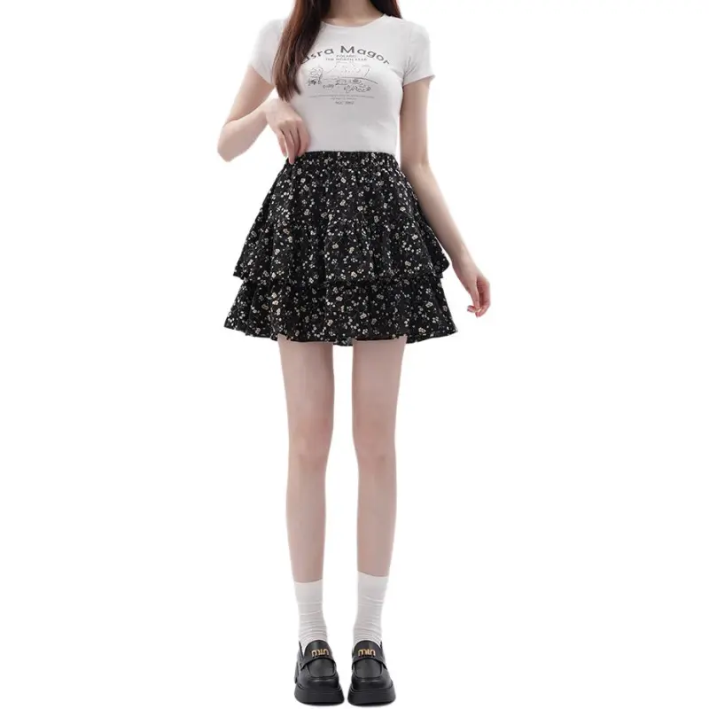 Mu Xiao Xin Casual Short Skirts Women's-5