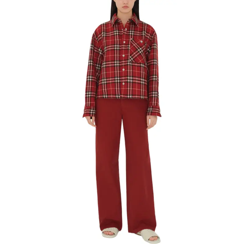 Burberry Check Wool Shirt-1