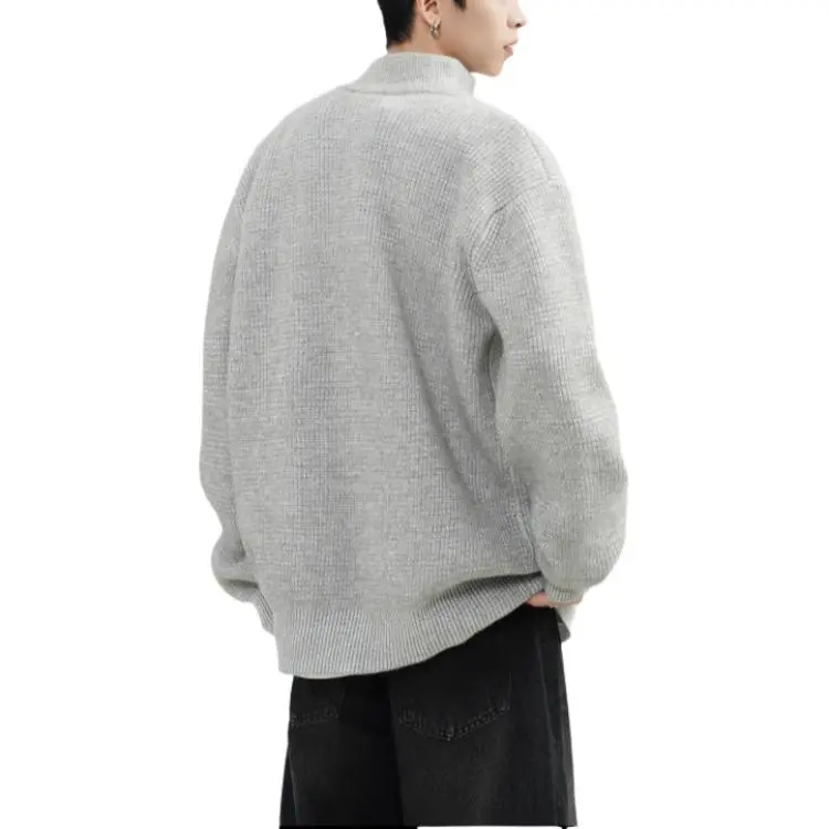 VESIBO Sweater Unisex White Gray-1
