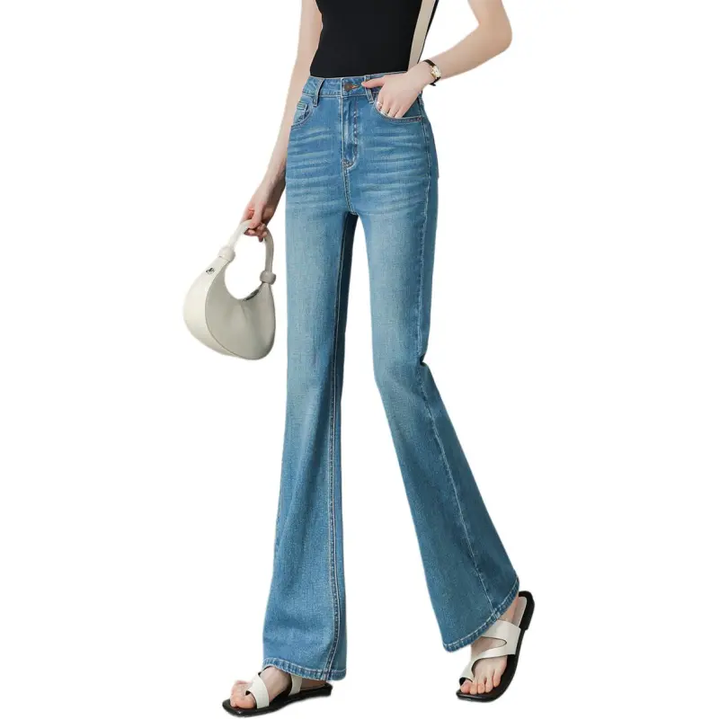 Weixi Jeans Women's Turquoise Green-2