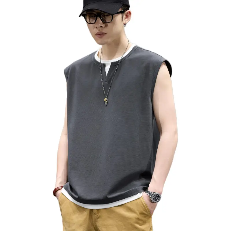 BUYDAUL Sleeveless T Shirt Men's-1