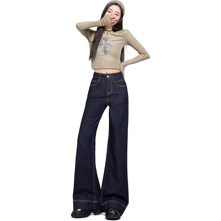 KORAMAN Jeans Women's Dark Blue Pants 155 163-1