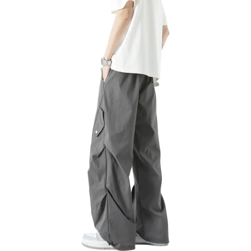 WKOOG Casual Pants Unisex Lime Gray-1