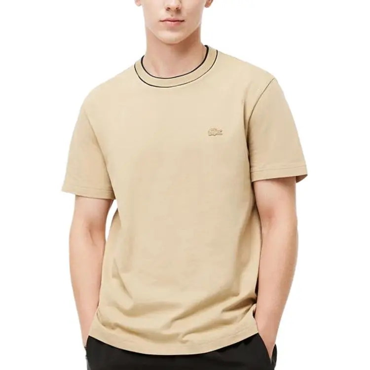 LACOSTE T Shirt Men's Milk Coffee-1