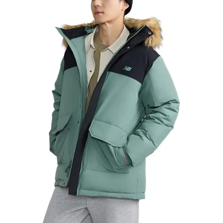 New Balance Warm WITH Down Jacket Men's Green-2