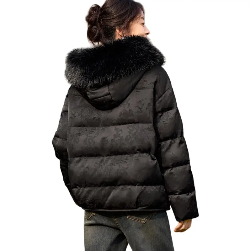 Mo Han Yi Mei Puffer Jacket Women's Black-4