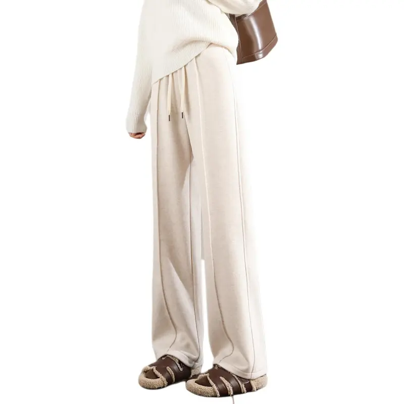 Weixi Casual Pants Women's Ecru-1