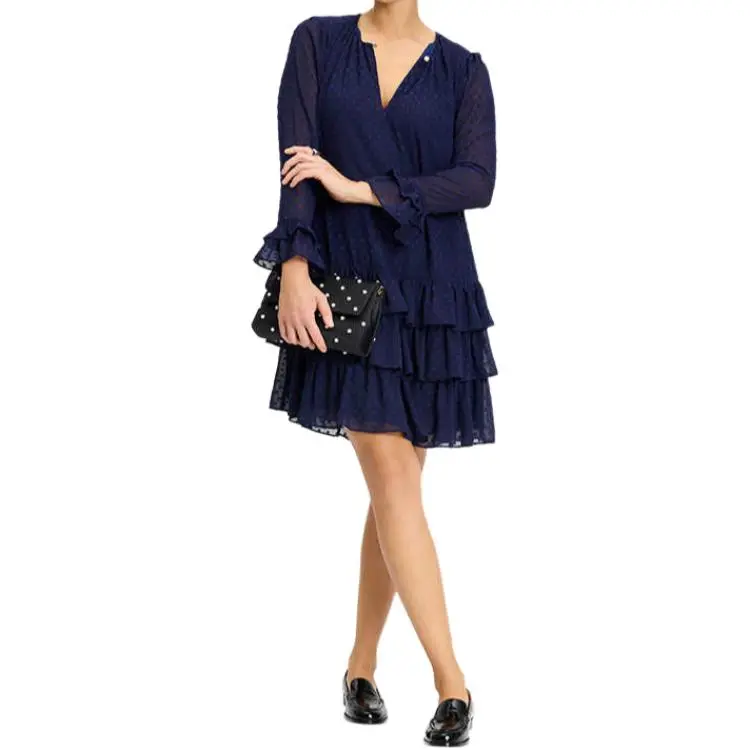 Kate Spade SS25 Long Sleeved Dress Women's Blue-1
