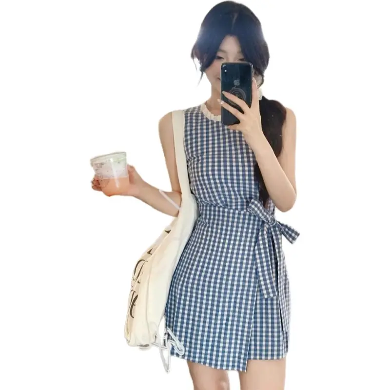 Mu Qingqing Short Sleeved Dress Women's-3