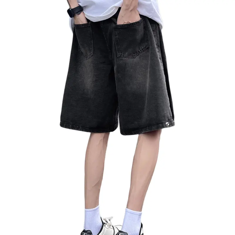7 SEVFUN Denim Shorts Unisex Black-1
