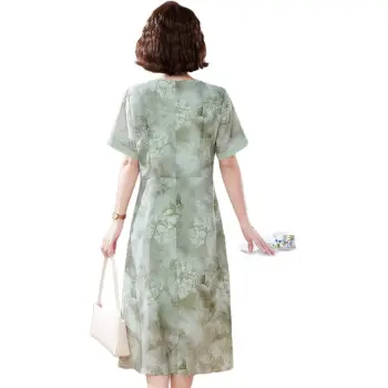 PIERRE CARDIN Short Sleeved Dress Women's Green