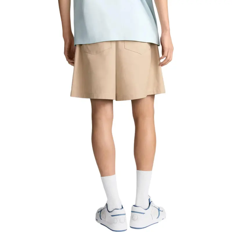 DIOR SS25 Summer Men's Clothing Collection Casual Shorts Men's Beige-3