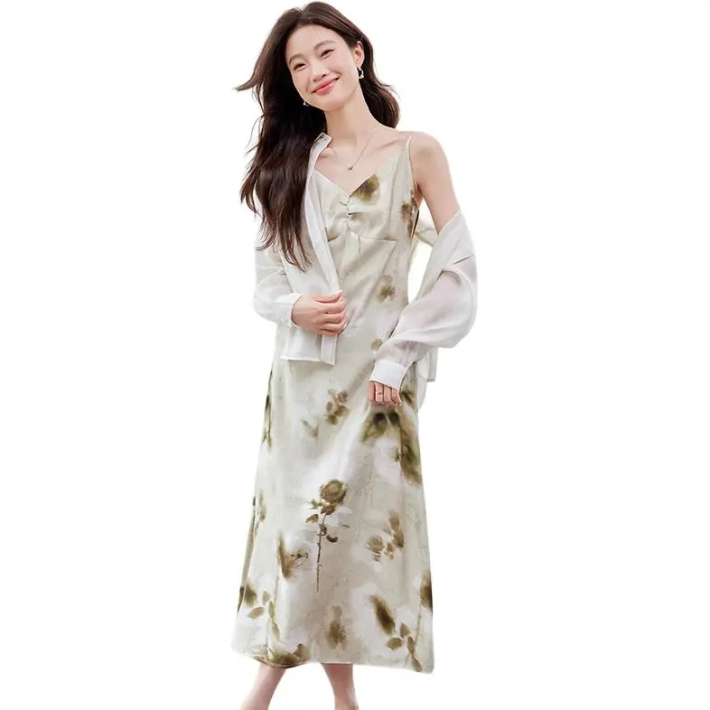 La Chapelle Slip Dresses Women's Yellow-4