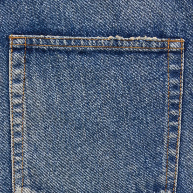 SAINT LAURENT High Rise Straight Leg Jeans-4