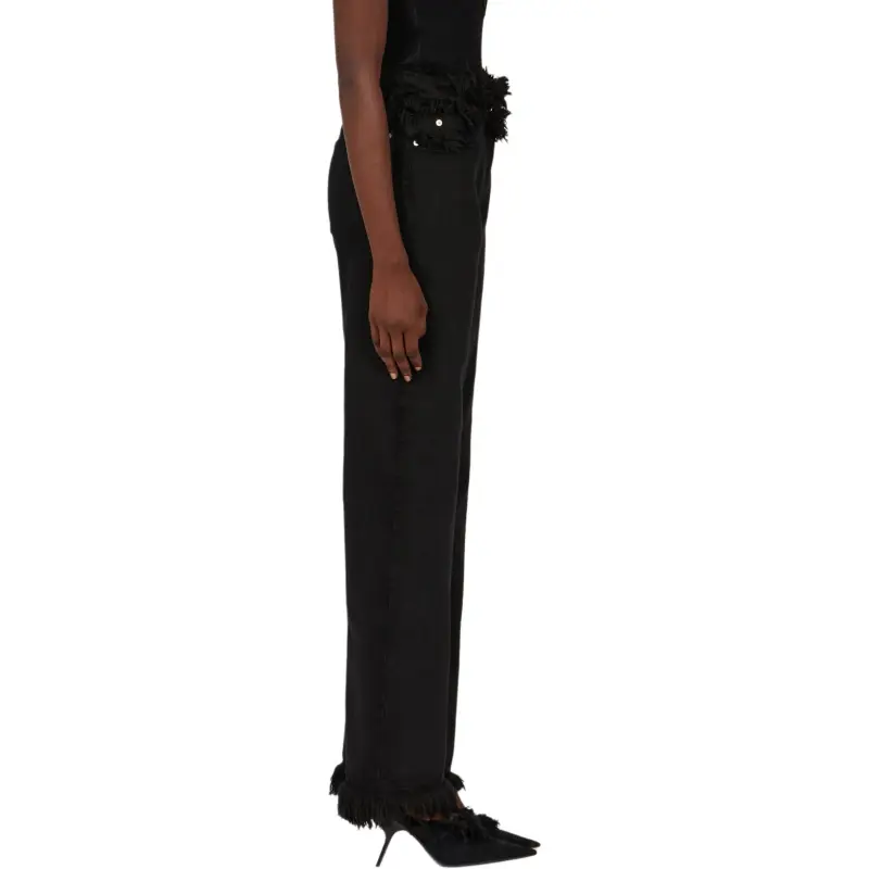 Ferragamo Fringed Straight leg Jeans-4
