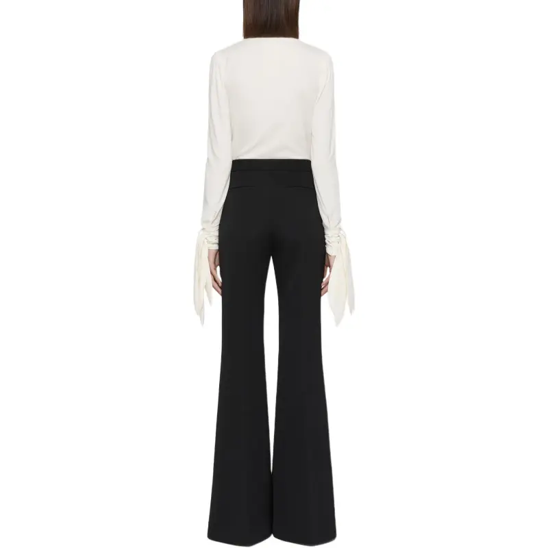 Givenchy V Neck Ruffled Blouse-2