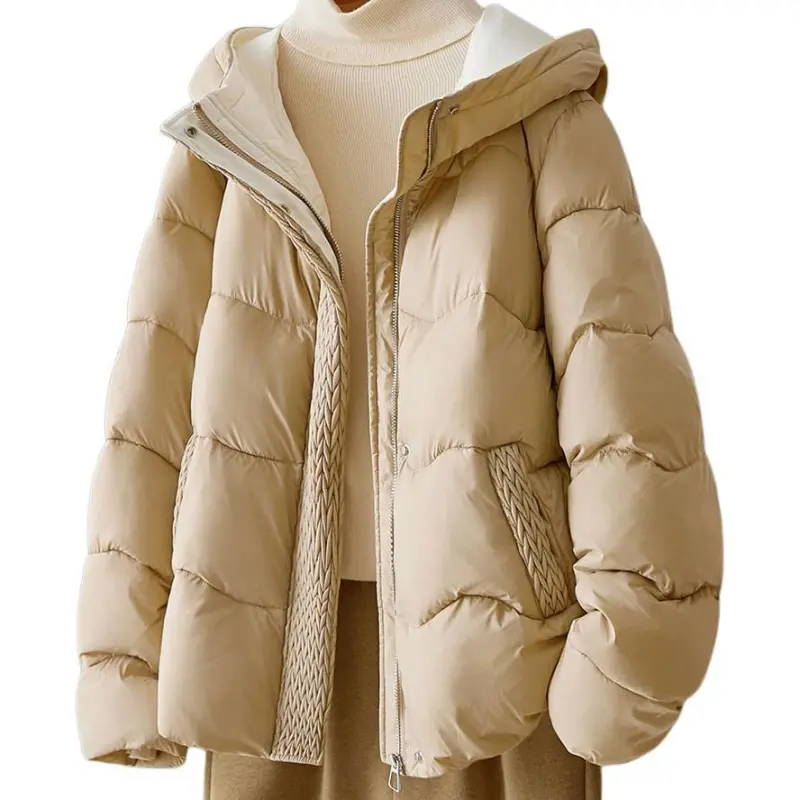 IHIMI Puffer Jacket Women's Light Khaki-1