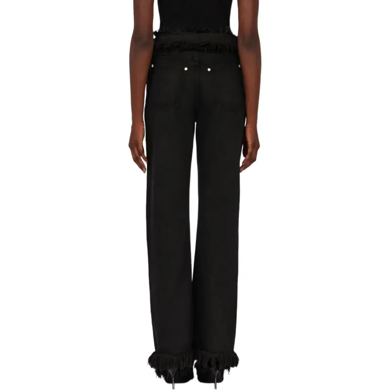 Ferragamo Fringed Straight leg Jeans-3
