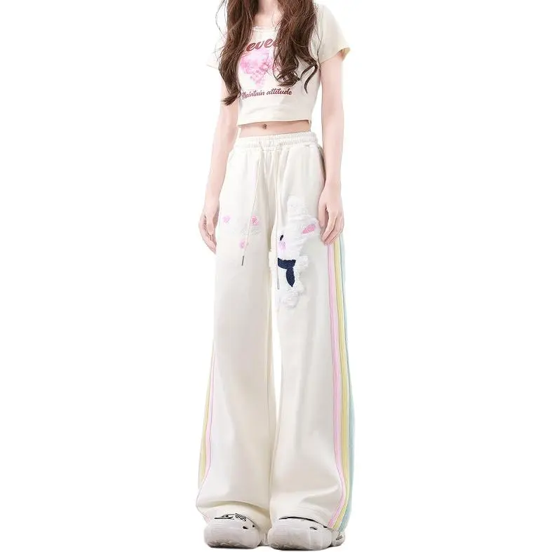 CUWU Casual Pants Women's White-3