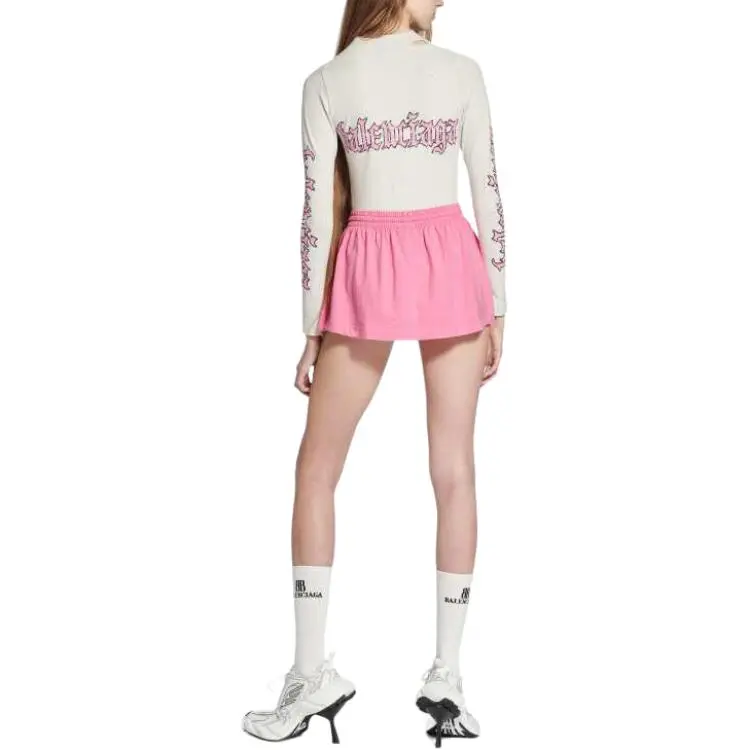 Balenciaga FW25 T Shirt Women's Distressed White Regular Fit-4