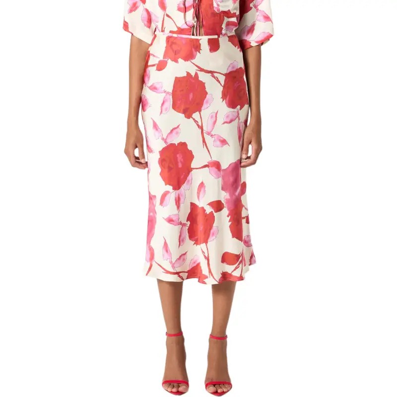 Blumarine Floral print Midi Skirt-2