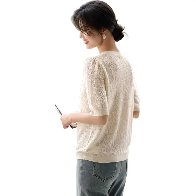 XWI Knitwear Women's Beige Apricot-3