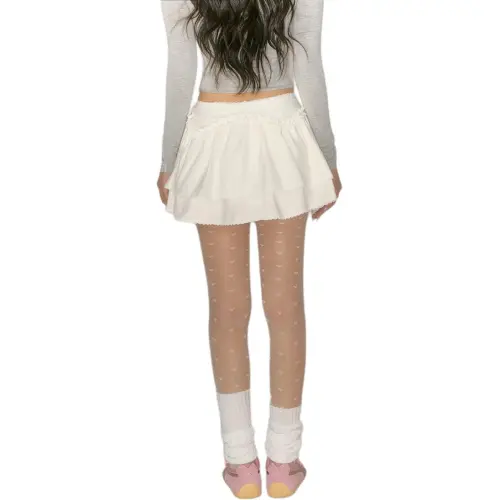 WEEKEND HUB Casual Short Skirts Women's White