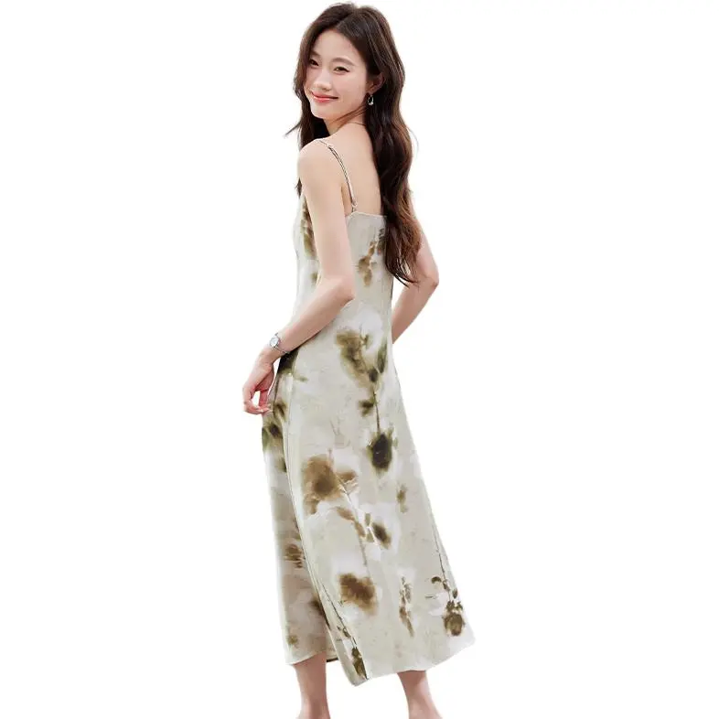 La Chapelle Slip Dresses Women's Yellow-1