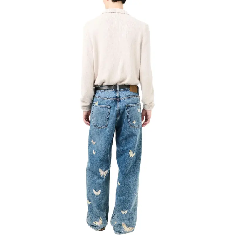 OUR LEGACY Butterfly embroidered Jeans-2
