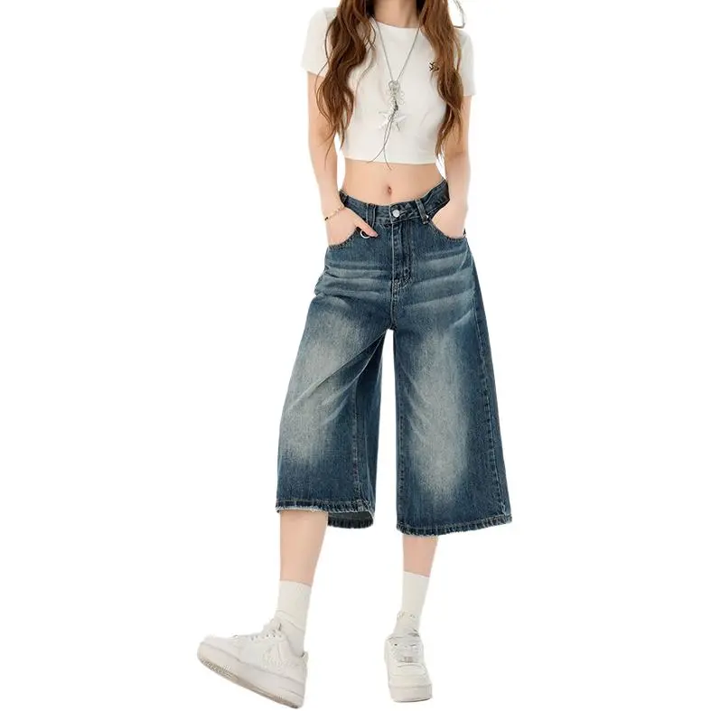 Kazakhstan Denim Shorts Women's-9