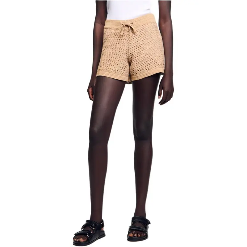 Sandro Open knit Shorts-2