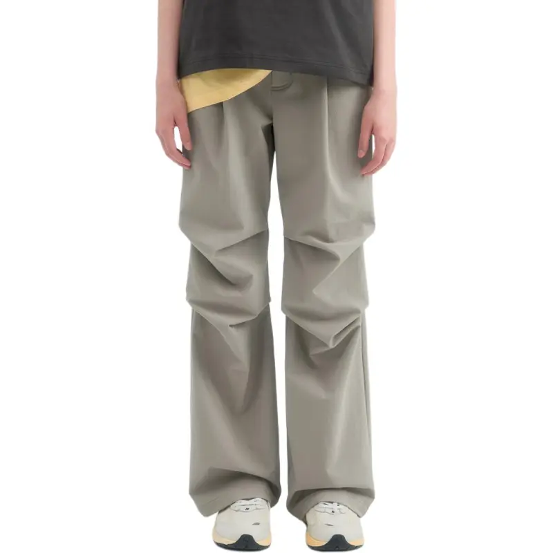 MYSAMESAME Casual Pants Unisex Black In Stock-1