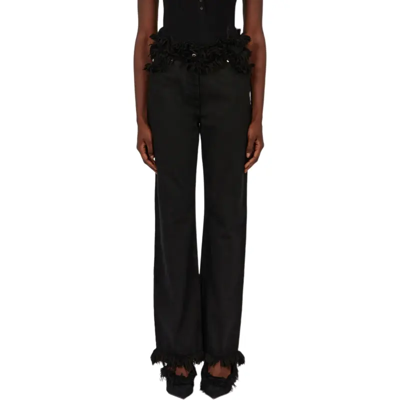 Ferragamo Fringed Straight leg Jeans-2