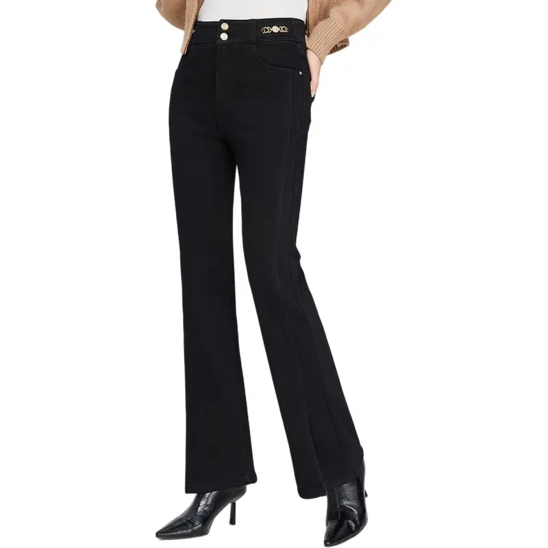 E.BECKY Jeans Women's Black-2