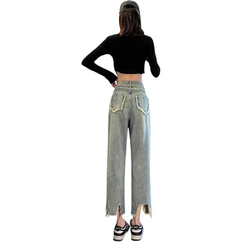 GOSO Jeans Women's Vintage Blue Ankle Length-2